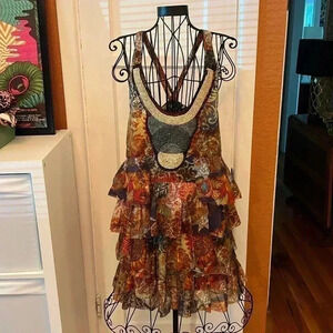 Desigual Monsieur Lacroix Dress Designed by M. Christian Lacroix-Sz 40